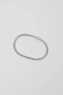 4 Prong N-dia Tennis Bracelet in White^No.6 Store Best
