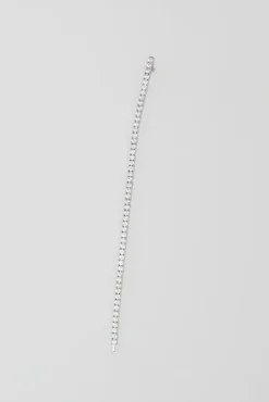 4 Prong N-dia Tennis Bracelet in White^No.6 Store Best