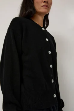 Ada Crewneck Cardigan in Black^No.6 Store Fashion