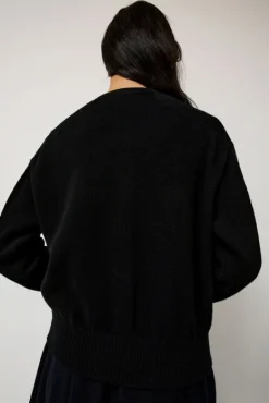 Ada Crewneck Cardigan in Black^No.6 Store Fashion