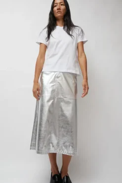 Aimee Skirt in Silver^No.6 Store Sale