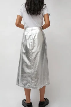 Aimee Skirt in Silver^No.6 Store Sale