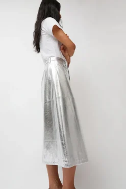 Aimee Skirt in Silver^No.6 Store Sale