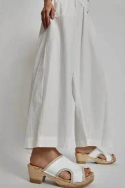 Alexis Clog on Mid Heel in White Patent^No.6 Store Best