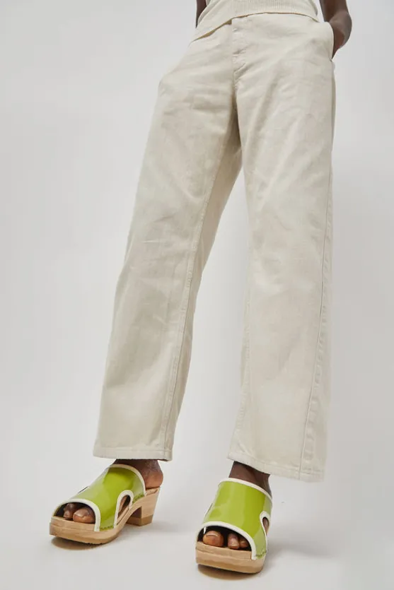 Alexis Clog on Mid Heel in Apple Patent^No.6 Store Fashion