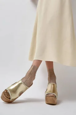 Alexis Clog on Platform in Gold^No.6 Store Fashion