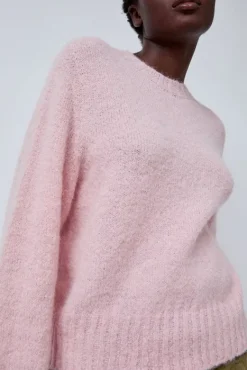 Alpaca Pullover Sweater in Baby Pink^No.6 Store Outlet