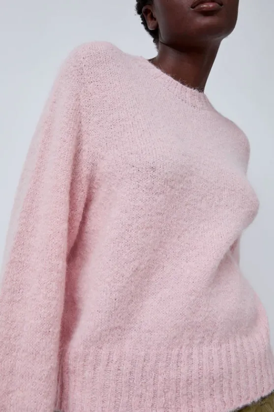 Alpaca Pullover Sweater in Baby Pink^No.6 Store Outlet