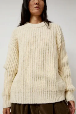 Alpaca Rib Sweater in Cream^No.6 Store Best