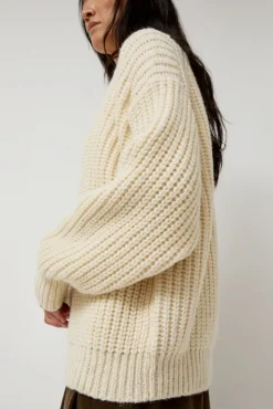 Alpaca Rib Sweater in Cream^No.6 Store Best