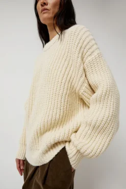 Alpaca Rib Sweater in Cream^No.6 Store Best