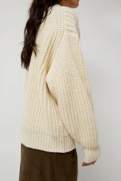 Alpaca Rib Sweater in Cream^No.6 Store Best