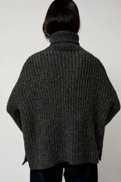 Alpaca Rib Turtleneck in Charcoal^No.6 Store Discount