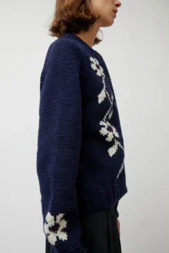 Atomic Flower Cardigan in Navy^No.6 Store New
