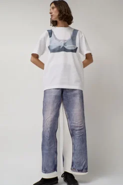 Augmented Jeans in White and Blue^No.6 Store Online