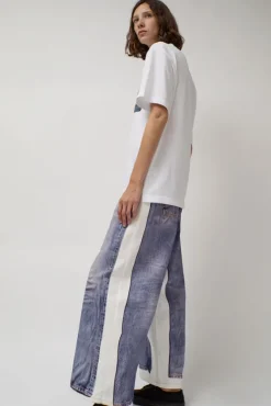 Augmented Jeans in White and Blue^No.6 Store Online