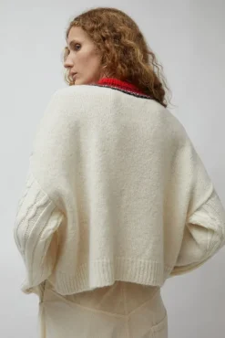 Baby Alpaca Textured Cardigan in Cream^No.6 Store Online