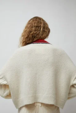 Baby Alpaca Textured Cardigan in Cream^No.6 Store Online