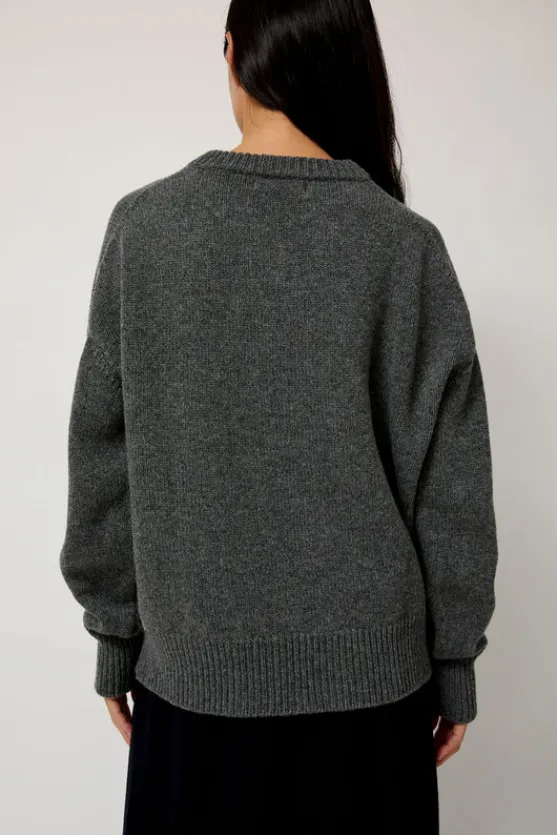 Balla Slouch V Neck Sweater in Derby Grey^No.6 Store Hot