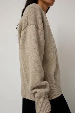 Balla Slouch V Neck Sweater in Beige^No.6 Store Discount