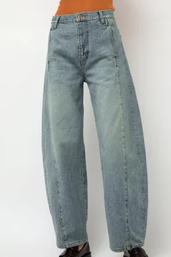 Barrel Denim Pants in Light Blue^No.6 Store Sale