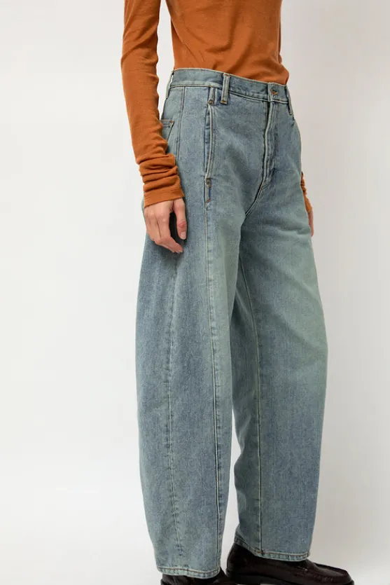 Barrel Denim Pants in Light Blue^No.6 Store Sale