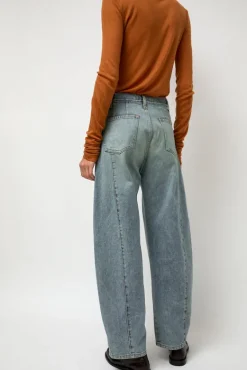 Barrel Denim Pants in Light Blue^No.6 Store Sale