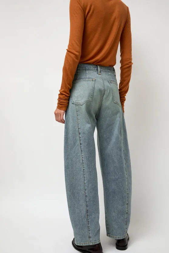 Barrel Denim Pants in Light Blue^No.6 Store Sale