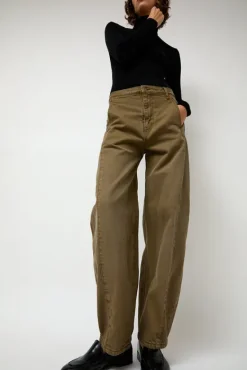 Barrel Denim Pants in Mocha^No.6 Store Fashion