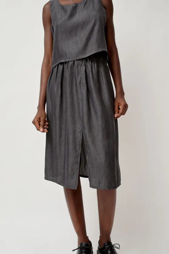 Basic Skirt in Black Tencel^No.6 Store Sale