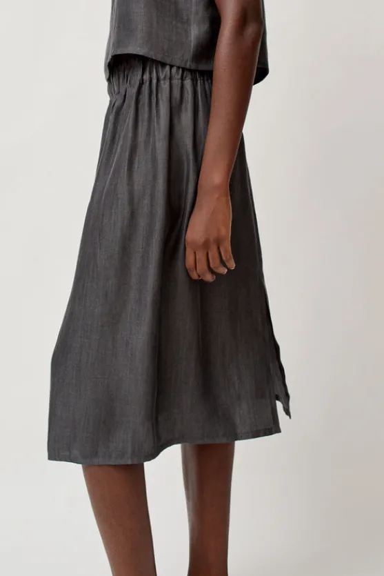 Basic Skirt in Black Tencel^No.6 Store Sale
