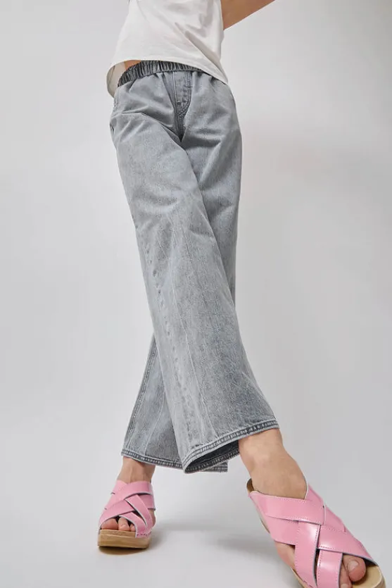 Basket Clog on Mid Wedge in Pink Patent^No.6 Store Fashion