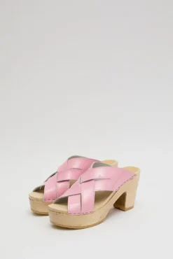Basket Clog on Platform in Pink Patent^No.6 Store Fashion