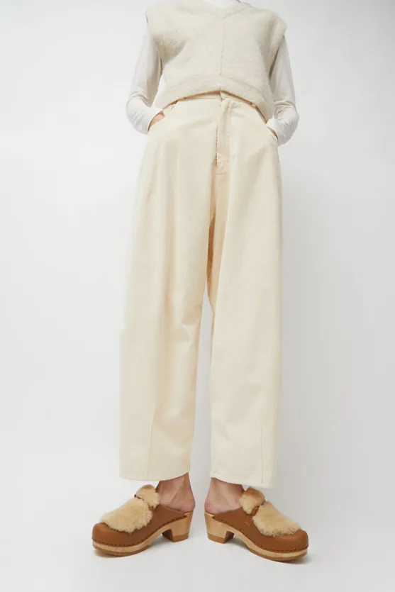 Billie Fur Clog on Mid Heel in Palomino^No.6 Store Best
