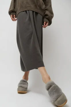Billie Fur Clog on Mid Heel in Mist^No.6 Store Best