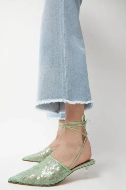 Bit Mules in Mint Sequin^No.6 Store Online