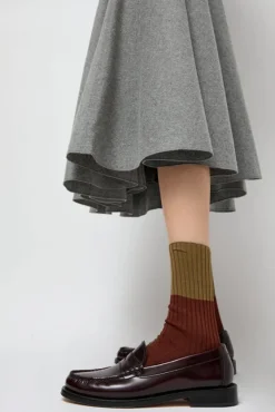 Bitone Cotton Socks in Cocco^No.6 Store Fashion