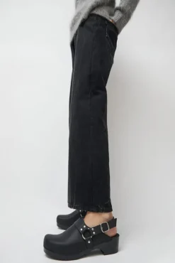 Brando Clog on Vintage Base in Black on Black Base^No.6 Store Fashion