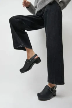 Brando Clog on Vintage Base in Black on Black Base^No.6 Store Fashion