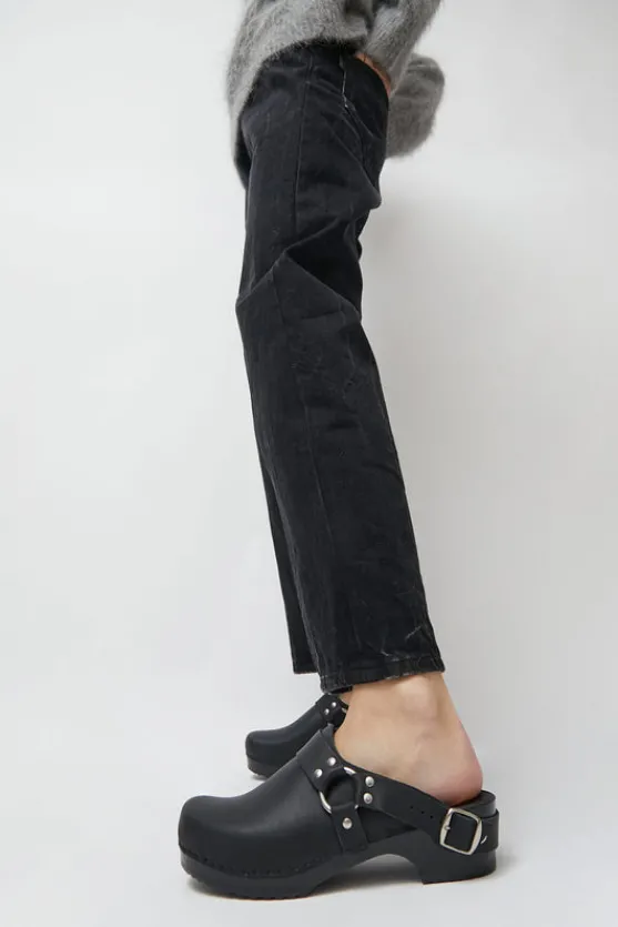 Brando Clog on Vintage Base in Black on Black Base^No.6 Store Fashion