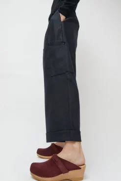 Bridget Clog on Mid Wedge in Burgundy Suede^No.6 Store Discount