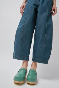 Bridget Clog on Mid Wedge in Sage^No.6 Store Outlet