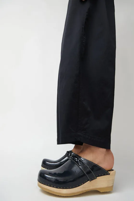 Bridget Clog on Mid Wedge in Navy Patent^No.6 Store Clearance