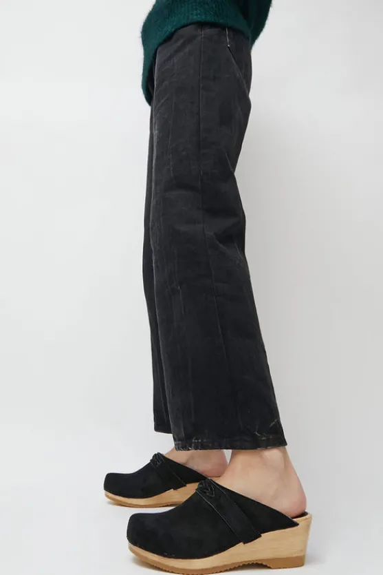 Bridget Clog on Mid Wedge in Black Suede^No.6 Store Best