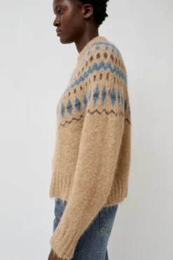 Cardiff Sweater in Camel and Blue^No.6 Store Best