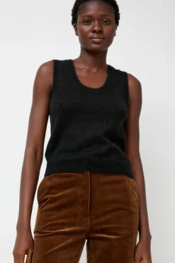 Carol U-Neck Vest in Black^No.6 Store Sale