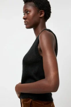 Carol U-Neck Vest in Black^No.6 Store Sale
