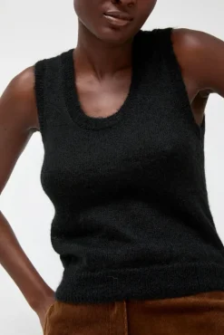 Carol U-Neck Vest in Black^No.6 Store Sale