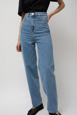 Carrot Leg Trousers in Classic Denim Blue^No.6 Store Best