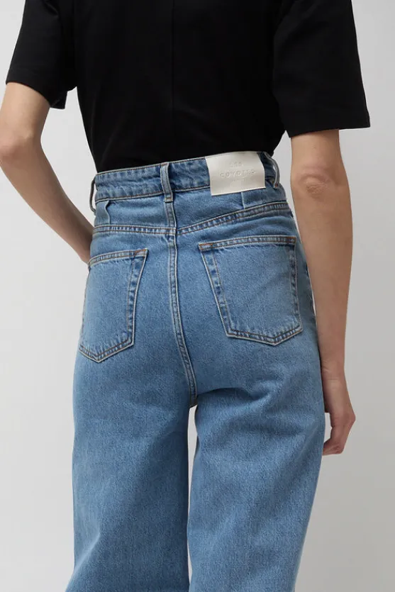 Carrot Leg Trousers in Classic Denim Blue^No.6 Store Best